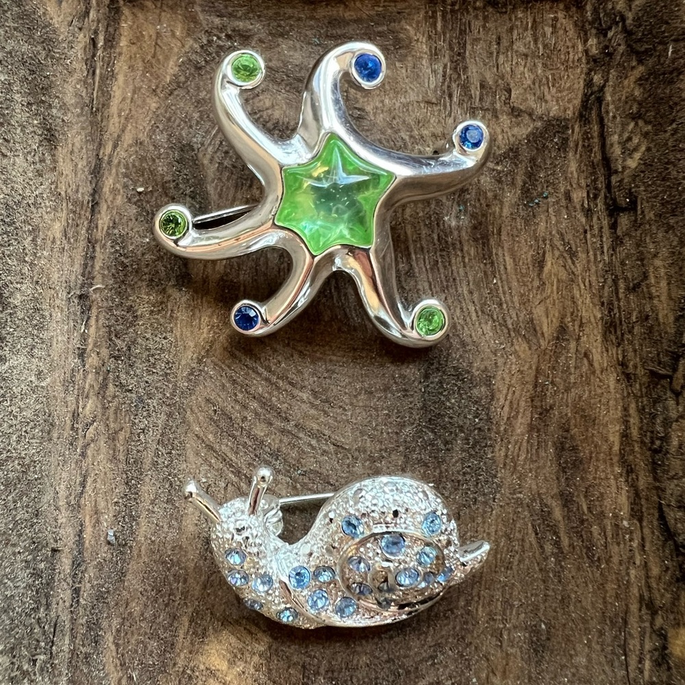 Starfish & Snail Pins